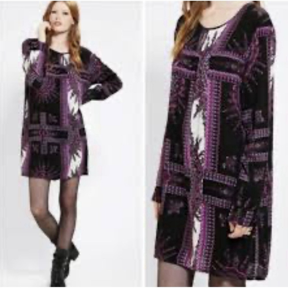 MinkPink X Urban Outfitters Women's Purple Daytripper Shift Dress Size S $89